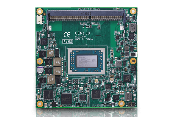 Axiomtek представила компактный промышленный модуль CEM130 со встроенным AMD Ryzen V1000